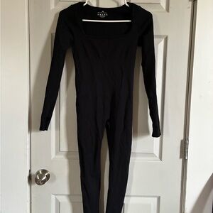 Black Long-Sleeve Women’s Jumpsuit